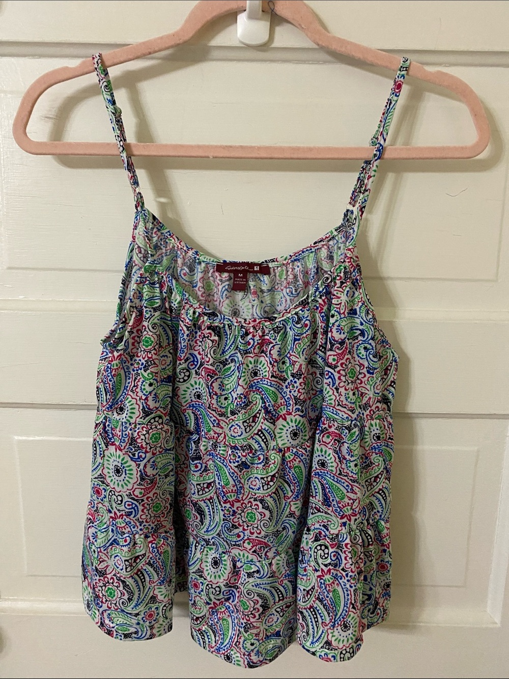 Silvergate Paisley Tiered Camisole Cami Top medium